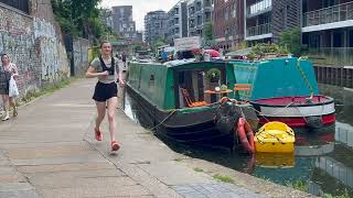 Camden to Kings Cross along the Regents Canal [upl. by Annoyed442]