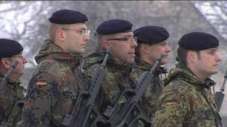 Des soldats allemands sinstallent en Alsace [upl. by Assened]