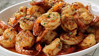 Quick amp Easy Garlic Butter Shrimp  How To Make Garlic Butter Shrimp Skillet [upl. by Sorac407]