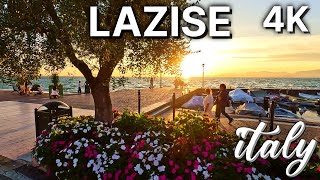 LAZISE  Lake Garda  Complete Tour 4K  Lago di Garda 2023  Italy [upl. by Yelsnia]