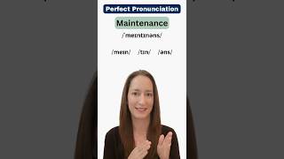 English Pronunciation MAINTENANCE ⚒️ [upl. by Nylime]