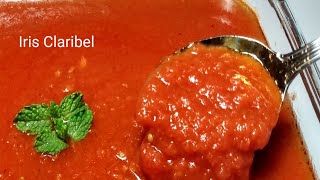 SALSA de TOMATE CASERA Súper Fácil  Iris Claribel [upl. by Hugo541]