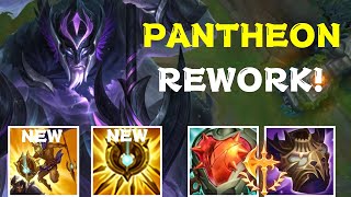 THE NEW PANTHEON REWORK IS ACTUALLY CRAZY HE IS A TANK NOW [upl. by Beeck]