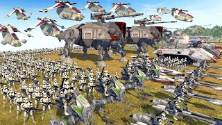 FullScale CLONE ARMY Invasion of MANDALORE  Men of War Star Wars Mod [upl. by Freeman]