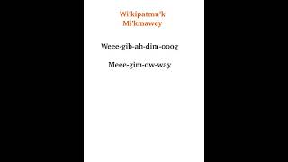 Pronunciation tutorial  Mikmaq History Month [upl. by Notlrac]