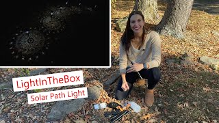 LightInTheBox Solar Path Light beautiful lighting effect outdoorlighting solarlight solarlighting [upl. by Labannah378]