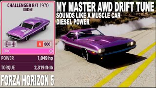 FH5 AWD DRIFT TUNE 1970 DODGE CHALLENGER RT [upl. by Oznol]