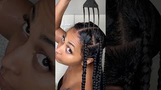 The BEST hair products for healthy hair in braids shorts braids washday natutalhair [upl. by Yarak]