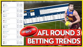 AFL Betting Trends For EVERY Game  AFL Round 3 Tips Trends amp Predictions  2024 AFL Season [upl. by Eceeryt]