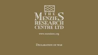 Sir Robert Menzies Declaration of War broadcast against Nazi Germany 3 September 1939 [upl. by Nitz]