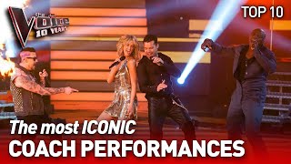 The most ICONIC Coaches Performances on The Voice  The Voice 10 Years [upl. by Omor]