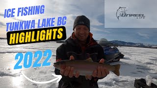 Ice Fishing Tunkwa Lake BC 2022 Highlights bcicefishing tunkwalakeresort [upl. by Stauffer353]