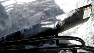 Plowing Snow with Honda Rancher 350 4x4 [upl. by Asilad]