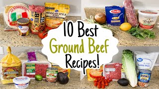 10 of the BEST Ground Beef Recipes  Tasty Quick amp Cheap Dinners Made EASY  Julia Pacheco [upl. by Neelhtac602]