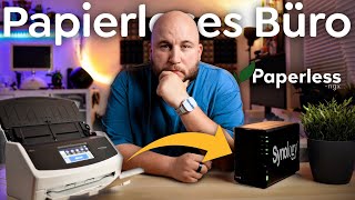 Mein Papierloses Büro Scanner NAS amp Paperless NGX [upl. by Wareing561]