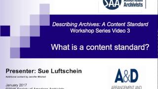 DACS Primer 3 What is a content standard [upl. by Dafna]