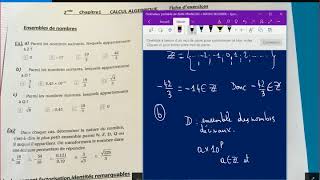 Ensembles de nombres  Seconde  Exercices corrigés [upl. by Kleeman]