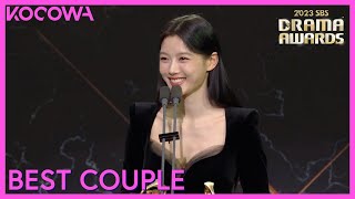 Best Couple Award Winners Song Kang amp Kim Yoo Jung  2023 SBS Drama Awards  KOCOWA [upl. by Eyar]