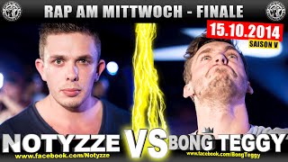 RAP AM MITTWOCH Notyzze vs Bong Teggy 151014 BattleMania Finale 44 GERMAN BATTLE [upl. by Naujat]