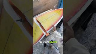 UNREAL BROKEN SURFBOARD REPAIR PROCESS  START TO FINISH diy surfboardshaping dingrepair [upl. by Orel]