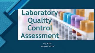 Laboratory Quality Control Assessment [upl. by Pauline887]