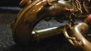 Repairmans Overview 1933 Conn 12M quotTransitionalquot Baritone Saxophone [upl. by Fletch]