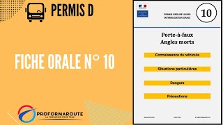 Fiche orale n°10  Porteàfaux et angles morts  Permis D [upl. by Sandeep]