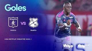 América vs Medellín goles  Liga BetPlay Dimayor 20232  Cuadrangulares  Fecha 1 [upl. by Nylarahs534]