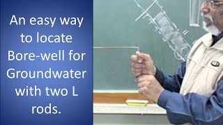 An easy way to locate Borewell for Groundwater with two L rods [upl. by Adamina478]