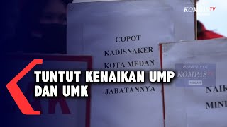 Buruh di Medan Minta Kenaikan UMP dan UMK Sebesar Ini [upl. by Gainor]