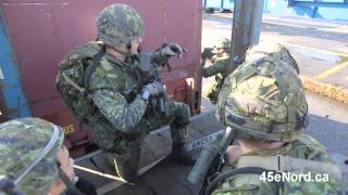 Entraînement du 34e Groupebrigade du Canada au port de Montréal [upl. by Ijnek]