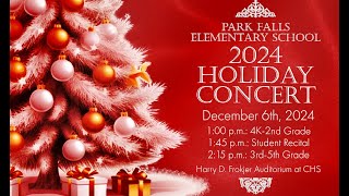 Park Falls Elementary School 2024 Holiday Concert [upl. by Yentnuoc835]