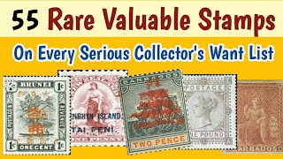 Rare Valuable Stamps That Are On Every Serious Collectors Want list  Lets Talk Philately [upl. by Longmire910]