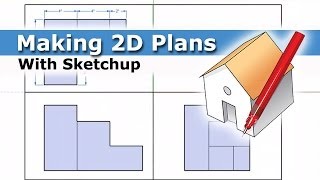 How to make 2D Plans using Sketchup [upl. by Kessler]