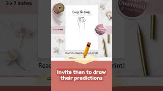 Printable Bridal Shower Game Guess the Dress Drawing Challenge 💍 [upl. by Okihcas]