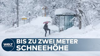 WINTEREINBRUCH IN SÜDOSTEUROPA Verkehrschaos durch Schneemassen in Kroatien und Slowenien [upl. by Setiram601]