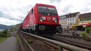 Rüdesheim bebt  Güterzüge am südlichen Tor zum Mittelrheintal [upl. by Pega516]