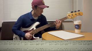 Red Hot Chili Peppers  Blackeyed Blonde Bassline Cover With Tab [upl. by Cam]