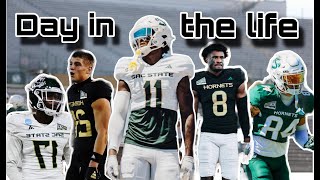 DAY IN THE LIFE OF A SAC STATE FOOTBALL PLAYER [upl. by Llerad]