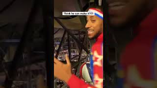 Crazy trick shots at the Chase Centre home of the Golden State Warriors shorts nba [upl. by Aviv]