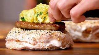 Jelly Stuffed Everything Bagel Donut  Brothers Green Eats on MTV [upl. by Rudelson]