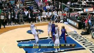 Minnesota Timberwolves vs Detroit Pistons 060413 Full Game Recap NBA Highlights 2013 [upl. by Aneekas]