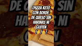 🍕 Pizza Keto Casera con Bordes de Queso ¡Sin Harinas y Llena de Sabor Al estilo Boston quotPizza Hutquot [upl. by Hcib266]