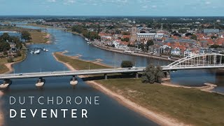 Deventer Medieval Dutch City  Drone  DJI Mavic 2 Pro [upl. by Alikahs]