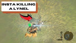 Insta Killing a Lynel  tears of the kingdom [upl. by Aciret]