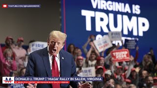 🇺🇸 Donald Trump in Salem Virginia  Remarks at MAGA Rally Nov 02 2024 LIVE [upl. by Benisch]