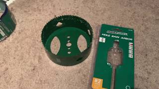 Master force 5 in hole saw and arbor review [upl. by Airekal]