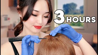 ASMR Sleep Recovery  3 Hours of Hair Treatments [upl. by Tsirhc472]