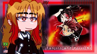 •Hashiras react to Tanjiro and Yoriichi•KNYgacha club 🇧🇷🇺🇸 [upl. by Rez]