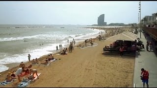 Playas Barceloneta Bogatell Mar Bella  Barcelona [upl. by Molini518]